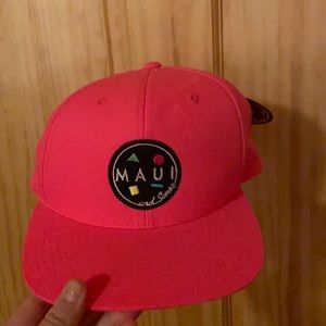 NEW Neon pink Maui and sons hat